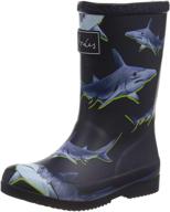 👦 детские сапоги для мальчиков на открытом воздухе: joules boys rain boot логотип