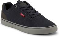 upgrade your style with levis casual contrast sneaker charcoal men's shoes logo