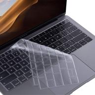 👉✨ proelife ultra thin tpu keyboard cover skin for macbook air 13-inch 2018 2019 with touch id retina display (model: a1932, not fit air 2020) - premium transparent keyboard accessories protector logo