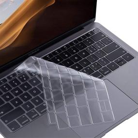 img 4 attached to 👉✨ ProElife Ultra Thin TPU Keyboard Cover Skin for MacBook Air 13-Inch 2018 2019 with Touch ID Retina Display (Model: A1932, NOT FIT Air 2020) - Premium Transparent Keyboard Accessories Protector