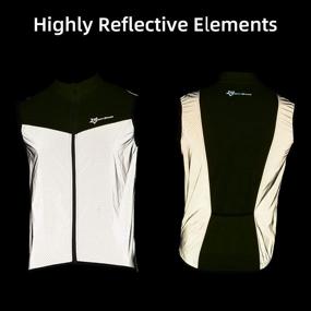 img 1 attached to ROCK BROS Reflective Sleeveless Running Vest for Men and Women - Breathable Cycling and Safety Gear