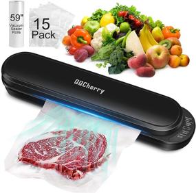 img 4 attached to 🔌 GiniHome Cordless Vacuum Sealer Machine for Food Savers - Includes 15PCS Food Plastic Bags, 16ft Rubber Suction Tube