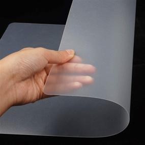 img 1 attached to 🍽️ Stylish and Durable WeLiu Translucent Placemats - Resistant and Washable Options Available