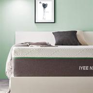 12-inch iyee nature cooling-gel full size mattress in gray - breathable soft fabric cover, medium firm feel, supportive & pressure relief - bed in a box логотип