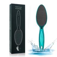 professional foot scrubber and callus remover: nano glass foot file for dead skin, wet and dry pedicure tool logo