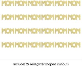 img 3 attached to 💫 Real Gold Glitter Cut-Outs - No-Mess Mother's Day Confetti - Set of 24 for Moms