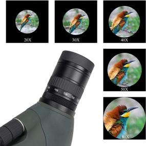 img 1 attached to 🔭 Gosky Dual Focusing Spotting Scope 20-60x80 - Waterproof HD Optics Zoom Scope with Carrying Case and Smartphone Adapter: Ideal for Hunting, Bird Watching, Target Shooting, Astronomy, and Scenery