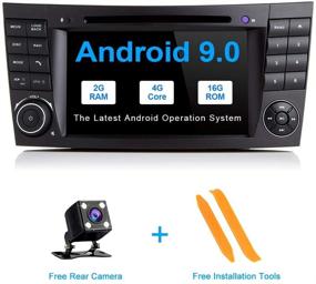 img 3 attached to 🚗 Toopai Android 10.0 Car Radio for Mercedes Benz E-Class W211 CLS W219: 7 Inch Touch Screen, GPS Navigation, Screen Mirror, WiFi, OBD2, SWC