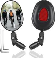 handlebar rearview reflectors adjustable rotatable logo