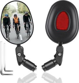 img 4 attached to Handlebar Rearview Reflectors Adjustable Rotatable