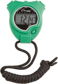 img 1 attached to Champion Sports Stopwatch (910GN) - Convenient ⌚ Green Timer for All Sports - One Size