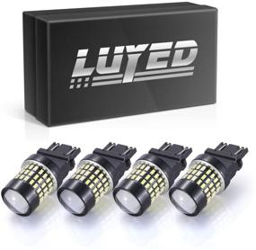 img 4 attached to 🔆 Luyed 4 X 900 Lumens Super Bright LED Bulbs with Projector for Tail Lights - 3014 78-EX Chipsets - 3056 3156 3057 3157 - Xenon White