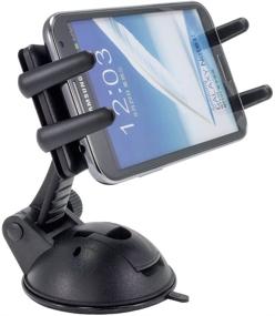 img 3 attached to 📱 Arkon Phone and Tablet Windshield Car Mount - Galaxy Note Edge 5 4 S7 S6 - Retail Black