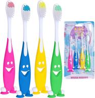 child smiley toothbrushes pack toddlers logo