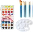 watercolor brushes palette beginners children logo