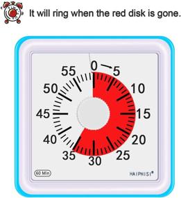 img 2 attached to ⏲️ Blue 60-Minute Visual Timer – Small Classroom Timer for Kids and Adults, Essential Time Management Tool for Baking, Cooking, Steaming, and Barbecue