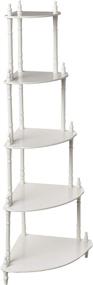 img 4 attached to 🏠 White 5-Tier Corner Stand by Frenchi Home Furnishing: Enhance Your Home Décor