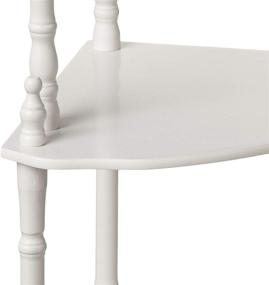 img 1 attached to 🏠 White 5-Tier Corner Stand by Frenchi Home Furnishing: Enhance Your Home Décor