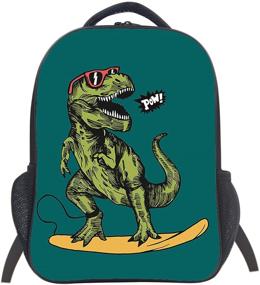 img 4 attached to 🎒 School Rucksack Backpack - Dinosaur-Themed 10-Inch Backpacks