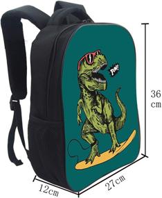 img 3 attached to 🎒 School Rucksack Backpack - Dinosaur-Themed 10-Inch Backpacks