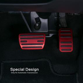 img 1 attached to Aluminum Brake and Accelerator Pedal Covers - No Drilling, Anti-Slip Foot Pedals for Honda Accord 2018-2021