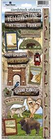 img 1 attached to 🏞️ Vibrant Travel Cardstock Stickers: Explore Yellowstone with Paper House Productions STCX-0189E!