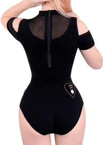 img 2 attached to 👻 Spirit Board Goth Bodysuit - Littleforbig Cotton Romper Onesie for Clubwear