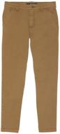 👖 comfortable and stylish french toast boys stretch chino pants for boys' clothing logo