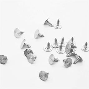 img 1 attached to 🔒 Premium 18mm Metal Jean Buttons Replacement Kit: 20 Sets, No-Sew Rivets for Jeans, Denim Pants, Jackets - Brozen Style