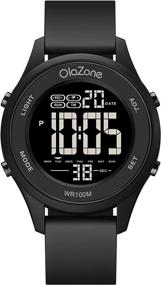img 4 attached to Digital Sports Waterproof Military Teenager Boys' Watches - Wrist Watches