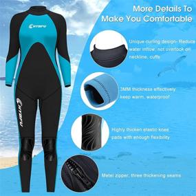 img 1 attached to CHYBFU Silicone Wetsuits Snorkeling Kayaking