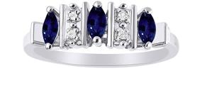img 3 attached to 💎 Exquisite Sapphire Diamond Boys' Jewelry and Rings: A Perfect Blend of Simplicity and Elegance