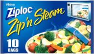 ziploc steam cooking medium 10 count household supplies logo