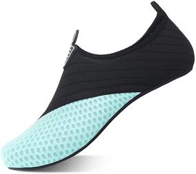 img 4 attached to 👣 QACOHU Unisex Water Shoes | Barefoot Skin Shoes | Quick-Dry Aqua Shoes for Diving, Surfing, Swimming, Beach, and Yoga