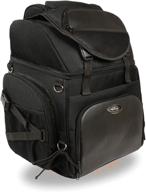 🎒 milwaukee performance sh689: stylish large nylon sissy bar bag with convertible backpack straps - black logo