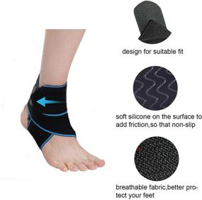 img 1 attached to Support Adjustable Compression Braces Protection Outdoor Recreation