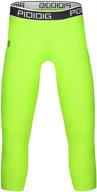 🏀 youth boys compression basketball tights 3/4 capris leggings for sports - piqidig logo