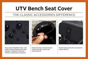 img 2 attached to 🏞️ QuadGear UTV Bench Seat Cover by Classic Accessories - Fits Kawasaki Mule 4000/4010 (Up to 2015) - Black