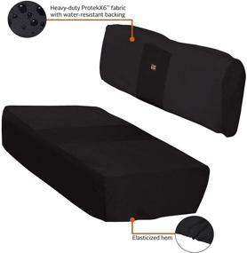 img 3 attached to 🏞️ QuadGear UTV Bench Seat Cover by Classic Accessories - Fits Kawasaki Mule 4000/4010 (Up to 2015) - Black