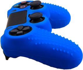 img 1 attached to 🎮 Taifond Anti-Slip Silicone Controller Cover: Protective Skins for PS4/SLIM/PRO with 8 Thumb Grip Caps (Blue)