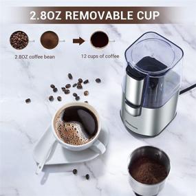 img 3 attached to ☕ REDMOND Electric Coffee Grinder, Stainless Steel Dry Grinder with Removable 2.8 OZ Grinding Bowl, 160W, CG005