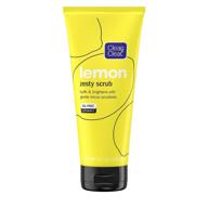 🍋 lemon zesty facial scrub with lemon extract, vitamin c, and gentle micro-scrubbers - oil-free vitamin c face scrub, 6.7 oz for brightening and buffing logo