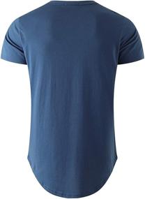 img 3 attached to KLIEGOU Cotton Hipster Crewneck T Shirt: Stylish Men's Clothing Essential