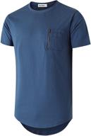 kliegou cotton hipster crewneck t shirt: stylish men's clothing essential logo