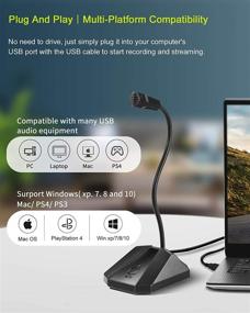 img 2 attached to Plug and Play USB Microphone by ZAFFIRO - High-quality Studio PC Mic for Laptop/Desktop/Notebook - Omnidirectional Recording for YouTube, Voice Search, Games