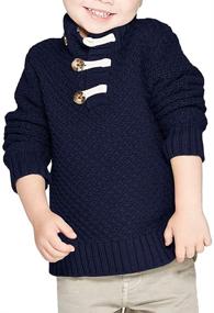 img 3 attached to 👕 Bbalizko Turtleneck Sweater Pullover Sweatshirt: Boys' Fashion on Point