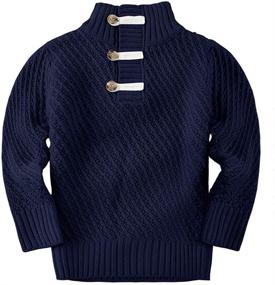 img 4 attached to 👕 Bbalizko Turtleneck Sweater Pullover Sweatshirt: Boys' Fashion on Point