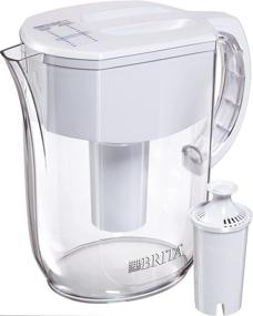 img 4 attached to 💧 Large 10 Cup Brita Everyday Water Filter Pitcher - Standard, White (1 Count)