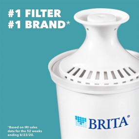 img 2 attached to 💧 Large 10 Cup Brita Everyday Water Filter Pitcher - Standard, White (1 Count)