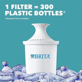 img 1 attached to 💧 Large 10 Cup Brita Everyday Water Filter Pitcher - Standard, White (1 Count)